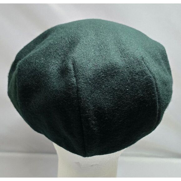 Scala Classico Green Wool-Blend Flat Cap Handmade By Dorfman Pacific Co. - Picture 3 of 6